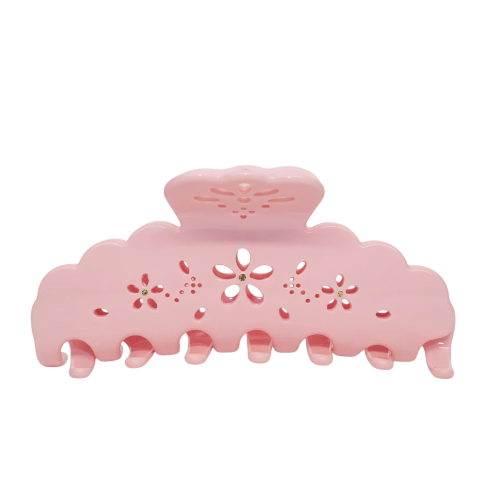 EMI JAY Big Effing Clip in Rose Fleur Eyelet - Великий крабик для волосся "Rose Fleur Eyelet"